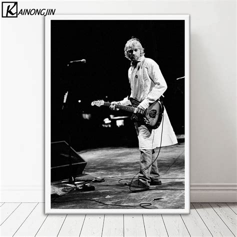 Nirvana Kurt Cobain Canvas Poster Music Band Wall Art For Home