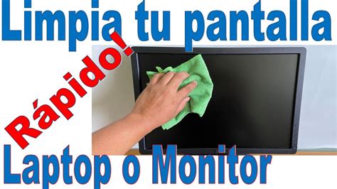 Cómo limpiar pantalla de laptop o monitor Fácil y Rápido sin gastar