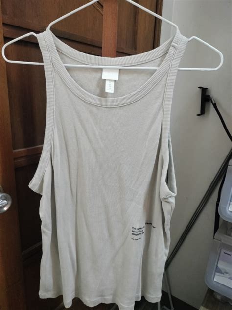 H M Nude Top Women S Fashion Tops Sleeveless On Carousell