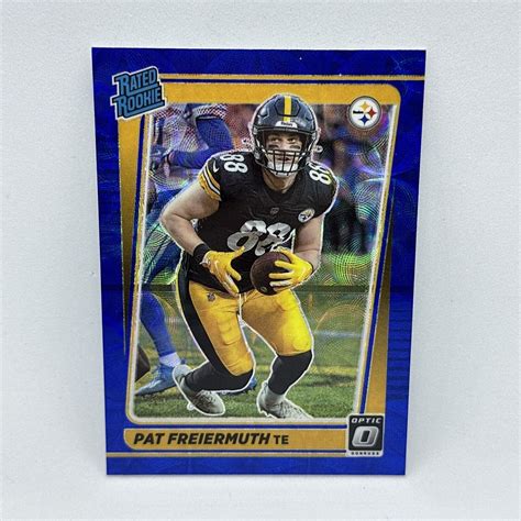 2021 Panini Donruss Optic Pat Freiermuth 232 Rated Rookie Blue Scope