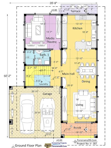 V 387the Queen Luxury Modern Duplex House Plan 3 Bedroom Etsy Uk