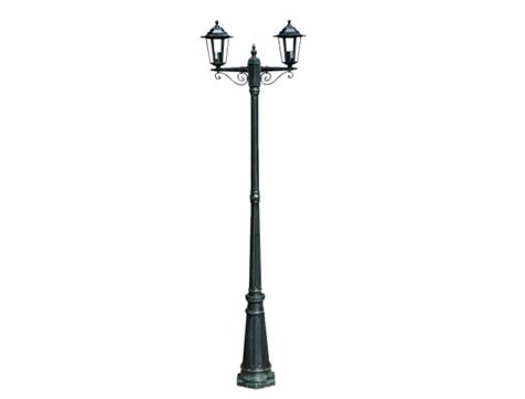 Vidaxl Lampadaire De Jardin Bras Cm Vert Fonc Noir Aluminium