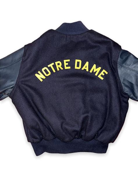 Vintage Vintage Holloway Notre Dame Letterman Varsity Jacket XL | Grailed