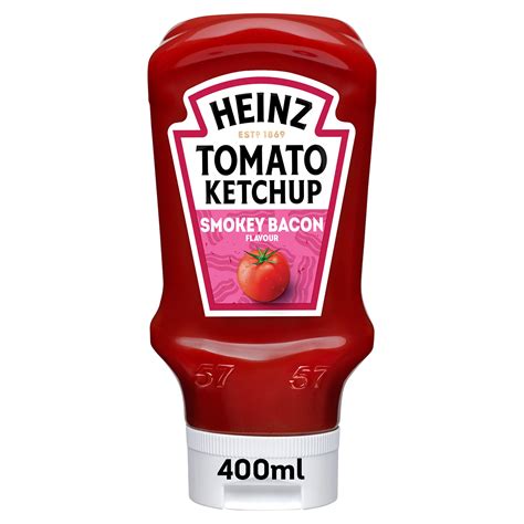 Heinz Tomato Ketchup Smokey Bacon Flavour G Table Sauce Iceland