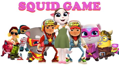 Squid Game Funny Subway Surfer Tom Hero Minion Rush Subway Princes