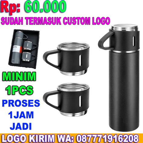 Jual Termos Vacum Flask Gift Box Hampers Tumbler Set Cutom Laser