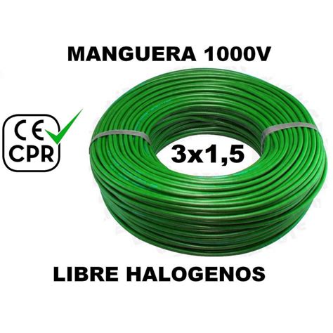 Manguera V X Mm Flexible Libre Halogenos Rz K As Kv Ce