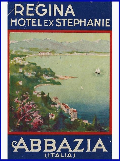 Posterundefined Mit Retro Classic Abbazia Poster Von Corasposters