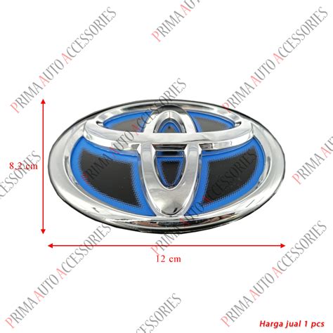 Jual Emblem Logo Toyota Hybrid Hitam Biru Cm Shopee Indonesia