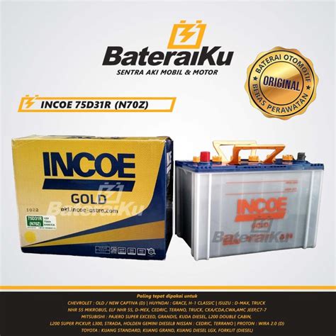 Jual Aki Mobil Incoe Gold N Z Untuk L Hiace Kuda Dll Shopee