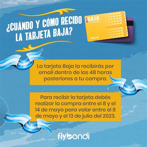 Flybondi On Twitter Te Despejamos Algunas Dudas De La Tarjeta BAJA