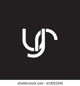 Initial Letters Yr Round Overlapping Lowercase Stock Vector Royalty