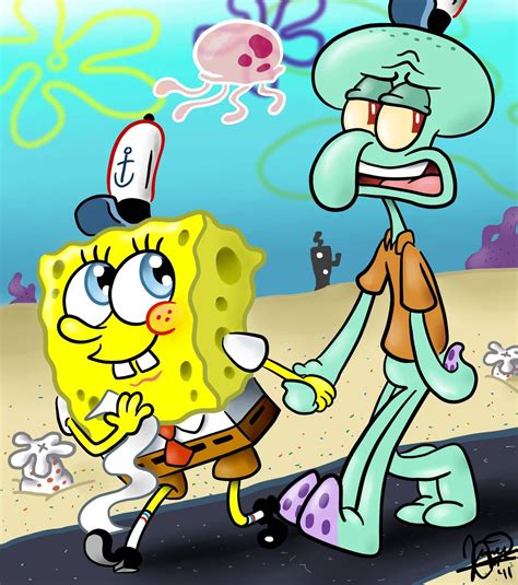 15 Spongebob And Squidward Love Paling Populer