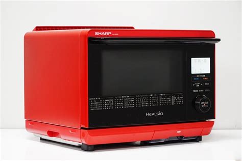 【やや傷や汚れあり】574 Sharpシャープ ヘルシオ Ax As500 ウォーターオーブン 26l レッド 2018年製の落札情報詳細