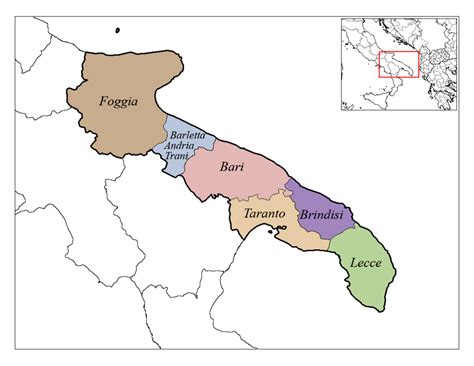 perturbación violación Resignación mapa turistico de apulia italia ...