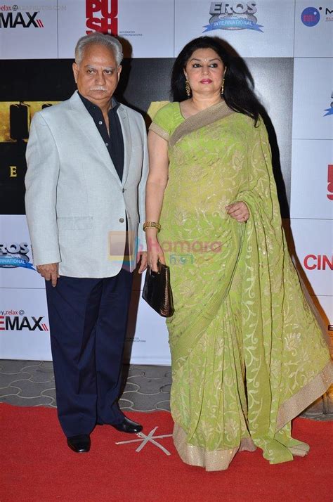 Ramesh Sippy Kiran Juneja At The Premiere Of The Film Kochadaiiyaan In