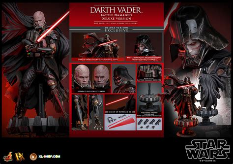 Hot Toys Dx Star Wars Th Scale Darth Vader Battle Damaged Collectible Figure