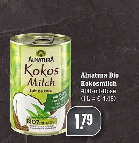 Alnatura Bio Kokosmilch Angebot Bei Scheck In Center