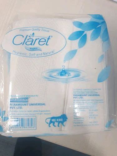 180 GSM Claret Tissue Napkin Size 30x30 Cm At Rs 25 Pack In Gurugram