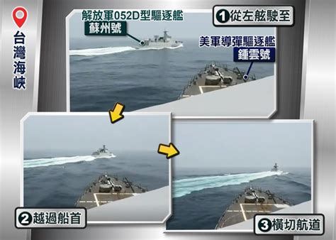 華驅逐艦台海攔截美艦 美軍公開事發片段｜即時新聞｜兩岸｜on Cc東網