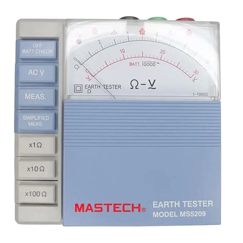 Electrical Instruments MASTECH MS5209 Analog Earth Resistance Test