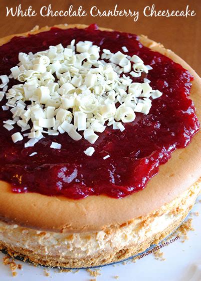 White Chocolate Cranberry Cheesecake