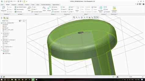Surface Design Tutorial In Creo Youtube