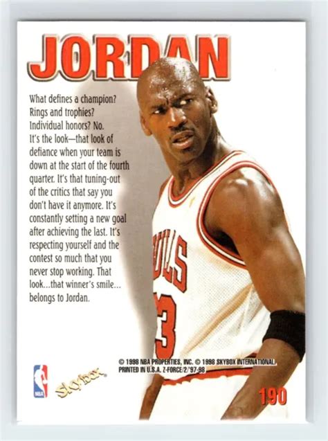 Skybox Z Force Michael Jordan Zuperman Chicago Bulls Eur