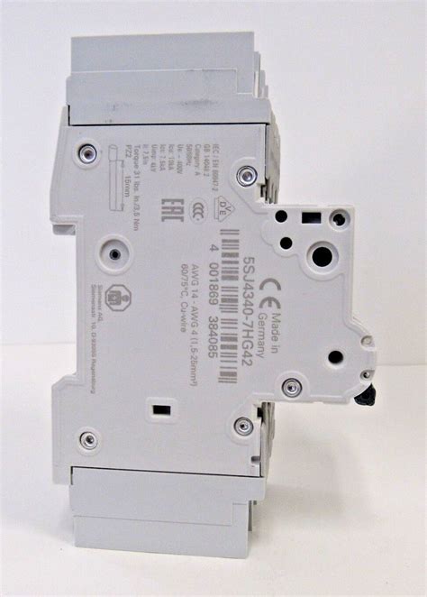 New Siemens Sj Hg Mini Circuit Breaker V Pole Class