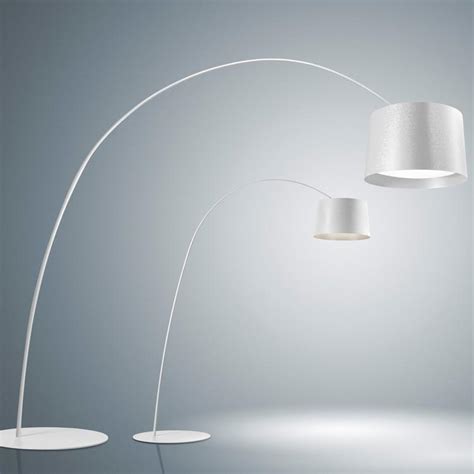 Twice As Twiggy Lampadaire Arc Led H Cm Blanc Laque Foscarini