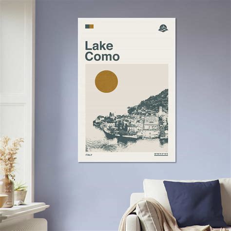 Lake Como Poster Lake Como Art Italy Travel Print Citiesbox