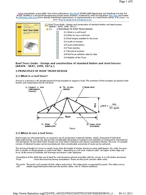 2 Principles Of Roof Truss Design Pdf Truss Roof