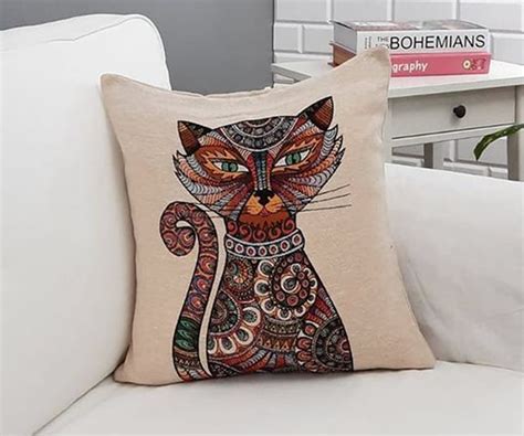 Niedliche Katze Portrait Gobelin Kissenbezüge Katze Etsy de