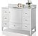 Single Sink Bath Vanity Set In White With Italian Carrara White