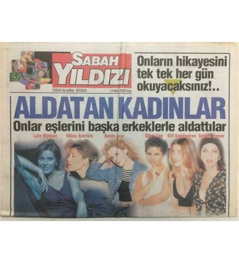 Sabah Gazetesi Sabah Y Ld Z Eki Mart Sertap Erener Deli Gibi