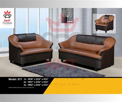 Klang Valley Pvc Leather Modern Sofa And Seater Full Set Sofa