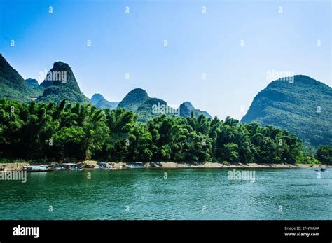 The Li river scenery in summer Stock Photo - Alamy