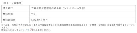 サステナブルファイナンス・フレームワークを活用したトランジション・リンク・ローンによる資金調達を決定 2024年4月3日 エキサイトニュース