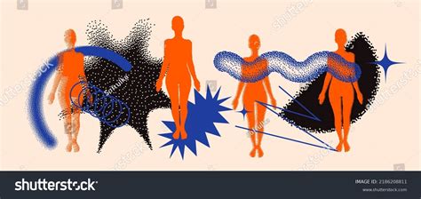 Human Body Y2k: Over 173 Royalty-Free Licensable Stock Vectors & Vector ...