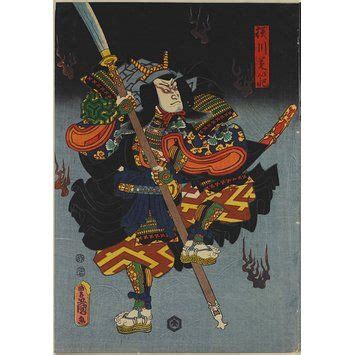 Woodblock Print Ichikawa Kodanji Iv As Fox Genkuro And Bando Kamezo