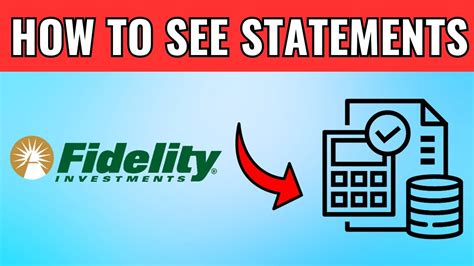 How To See Fidelity Statements Youtube