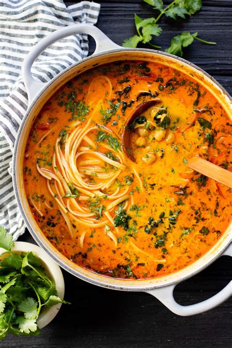 Chickpea Coconut Curry Noodle Soup This Savory Vegan