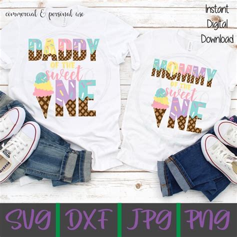 Mommy Of The Sweet One Svg Daddy Of The Sweet One Svg Etsy