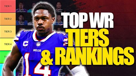 Top 30 Wide Receiver Rankings And Tiers 2023 Fantasy Football Youtube