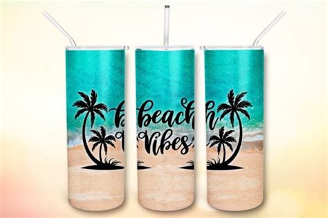 Beach Tumbler Sublimation Design Graphic By Bonnydesign · Creative Fabrica