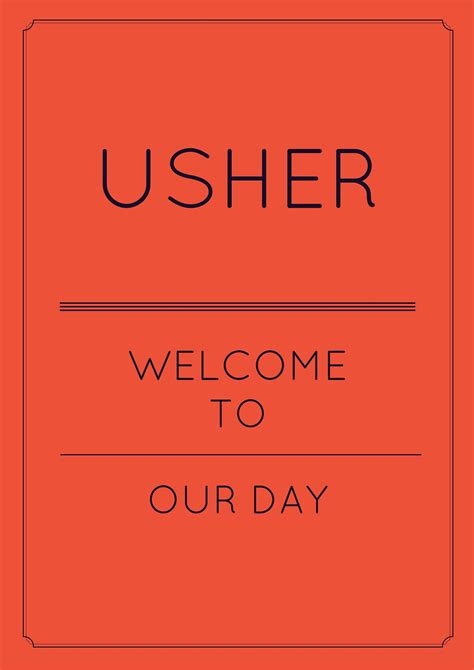 usher day speeches for church