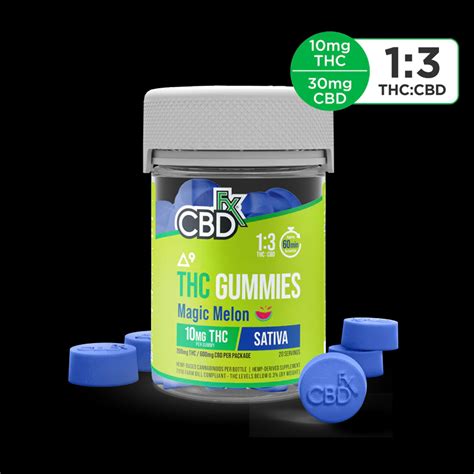 Cbdfx Delta 9 Thc Gummies Cbd Magic Melon Sativa 20 Count Big D Cbd