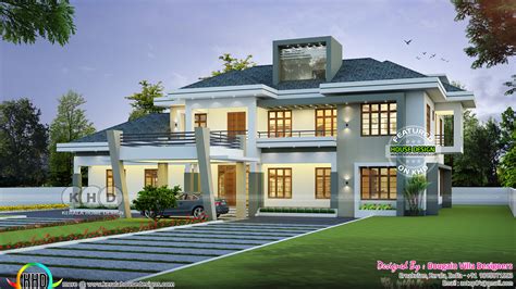 Bedroom Classic Style Beautiful Home Plan Kerala Home Design And