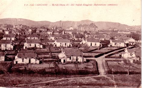 Le Creusot Hôtel Dieu et cité Saint Eugène habitations ouvrières