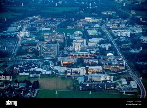 Aerial view, Dortmund University Campus, TU Dortmund University of ...